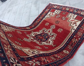 ruru様 Turkish Handwoven Carpets Katalog 6.3x9.4 Ft Handmade Turkish Area Rug, Vintage Floral Wool