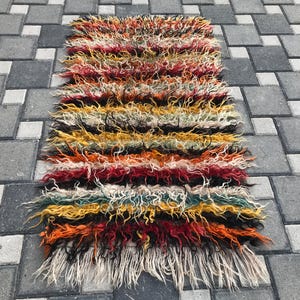 AMAZİNG! NEVER USED First Quality Turkish Vintage Tulu: 2.8X5 ft