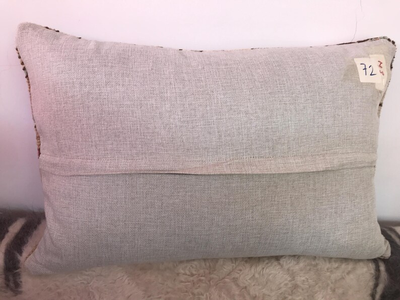 Vintage Rug Pillow Cover: 16x24 Rustic Art Deco Sofa Pillow image 12