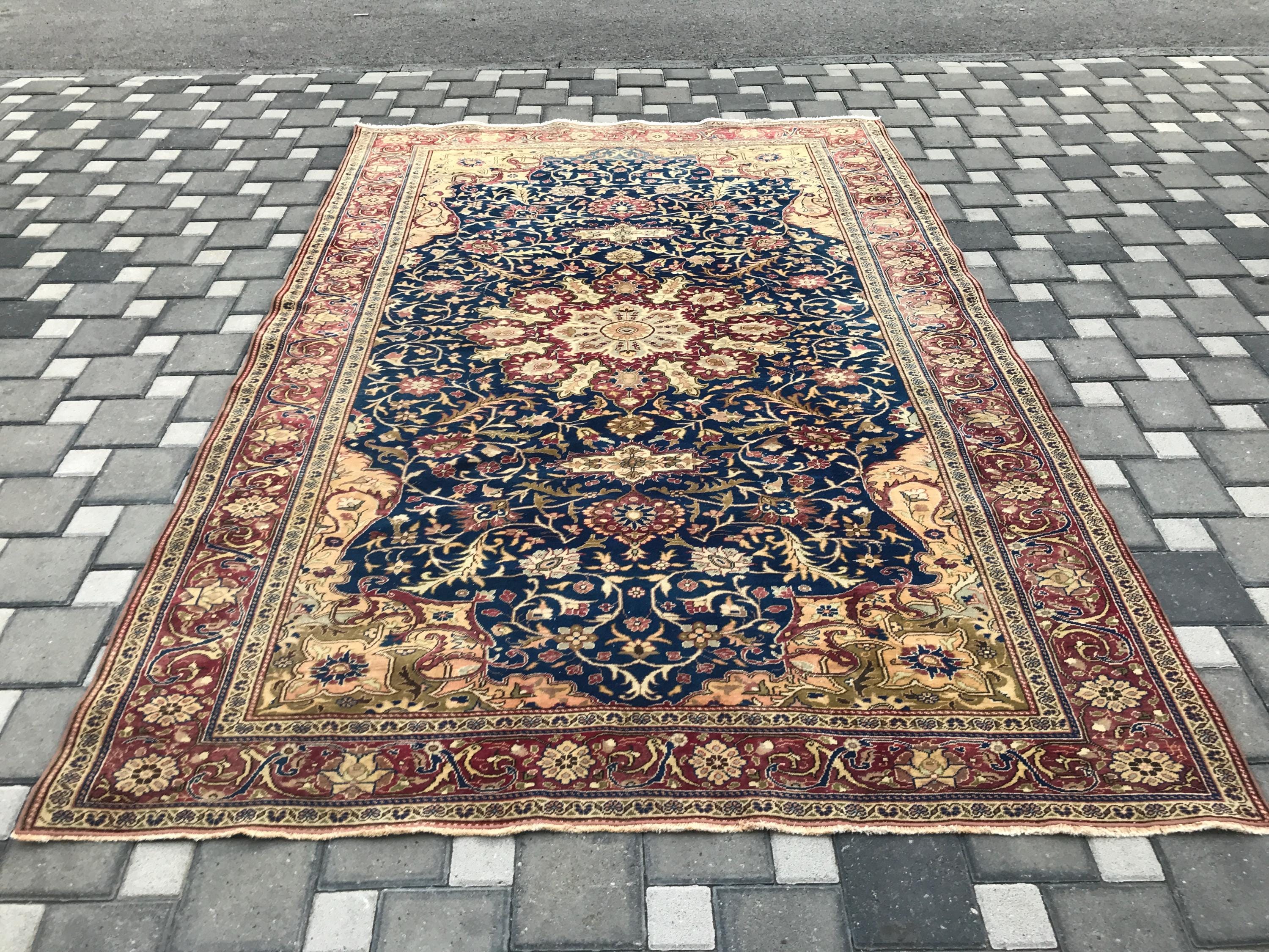 【新品】トルコ　カイセリ　絨毯 トルコ絨毯 カイセリ 約60cm x 92cm｜SATHI RUGS