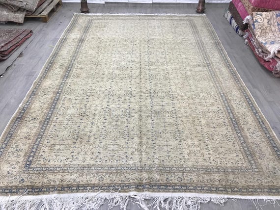 8x12 特大ヴィンテージトルコラグ：ミニフラワー付きカイセリウール