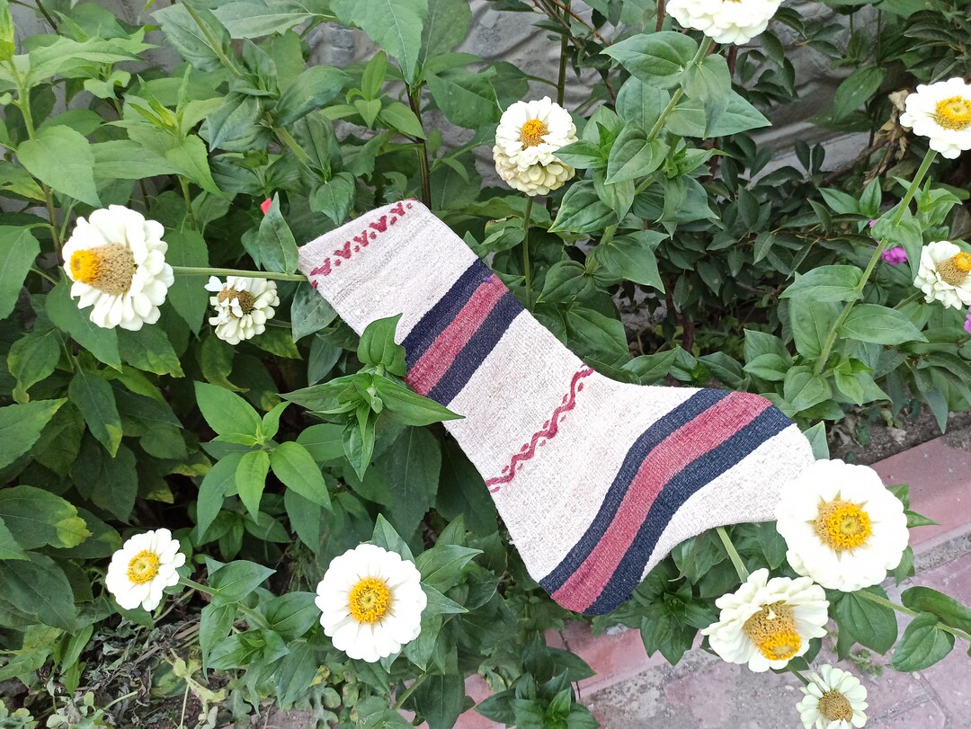 Black and Red Sock Office Wall Hanging Socks Vintage Kilim Etsy