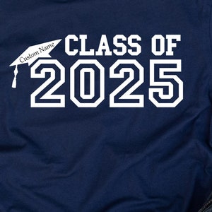 Class Of 2025 Shirt, Hat Cap With Name, 2025 Shirt, Custom Graduation Shirt, Graduation Shirt, Senior 2025 Shirt, Class Of 2025