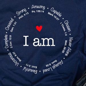 I am Inspiration Shirt, I Am Shirt, Motivational Shirt, Positive Shirt, Religious Shirt, Inspirational Shirt, Christian Shirt, Faith Shirt