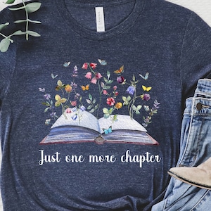 Just One More Chapter Shirt, Book Lover Gift, Book Nerd Shirt, Reading Shirt, Readers Shirt, Bookworm Shirt, Funny Reading, Librarian Shirt