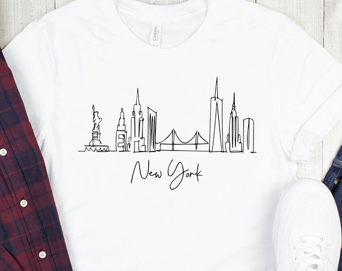 New York City Skyline T-Shirt: East Coast Souvenir Tee