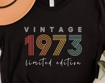 50th Birthday Shirt, Vintage T Shirt, Vintage 1973 Shirt, 50th Birthday Gift for Women, 50th Birthday Shirt Men, Retro Shirt, Vintage Shirts