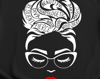 Camiseta Black Queen: Camiseta de empoderamiento de la mujer afro, regalo de San Valentín