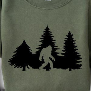 Bigfoot Sweatshirt, Bigfoot Sweatshirt Women, Bigfoot Sweatshirt Men, Camping Shirt, Yeti in the Mountains tee, Birthday Gift