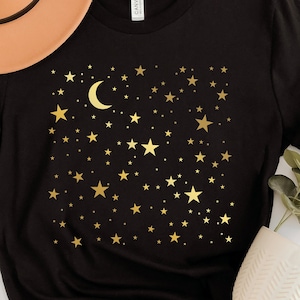 Moon and Stars T-Shirt: Mystic Space Tee