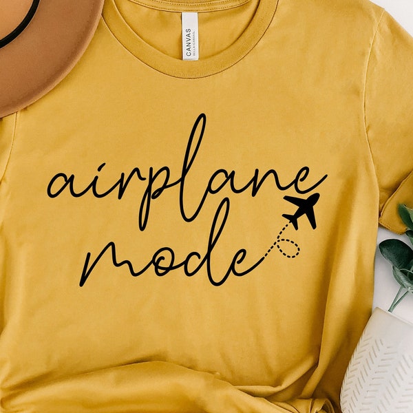 Airplane Mode Shirt, Traveler Gift, Travel Shirt, Vacation Shirt, Travel Lover, World Map Shirt, Exchange Student, Womens Shirt