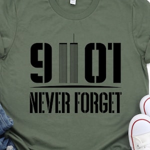 9/11 Never Forget Shirt - Patriot Day Bella Canvas Tee