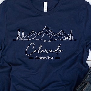 Customizable Colorado Mountain Trip Shirt, Family Vacation Tee