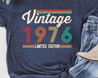 50th Birthday Shirt: Vintage 1976 Limited Edition Tee