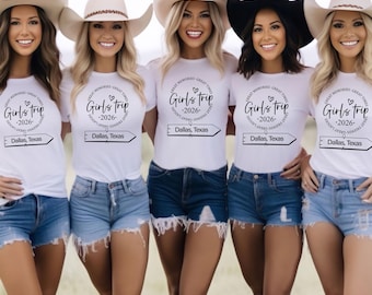 Girls Trip 2026 Shirt, Custom Graphic Matching Tee