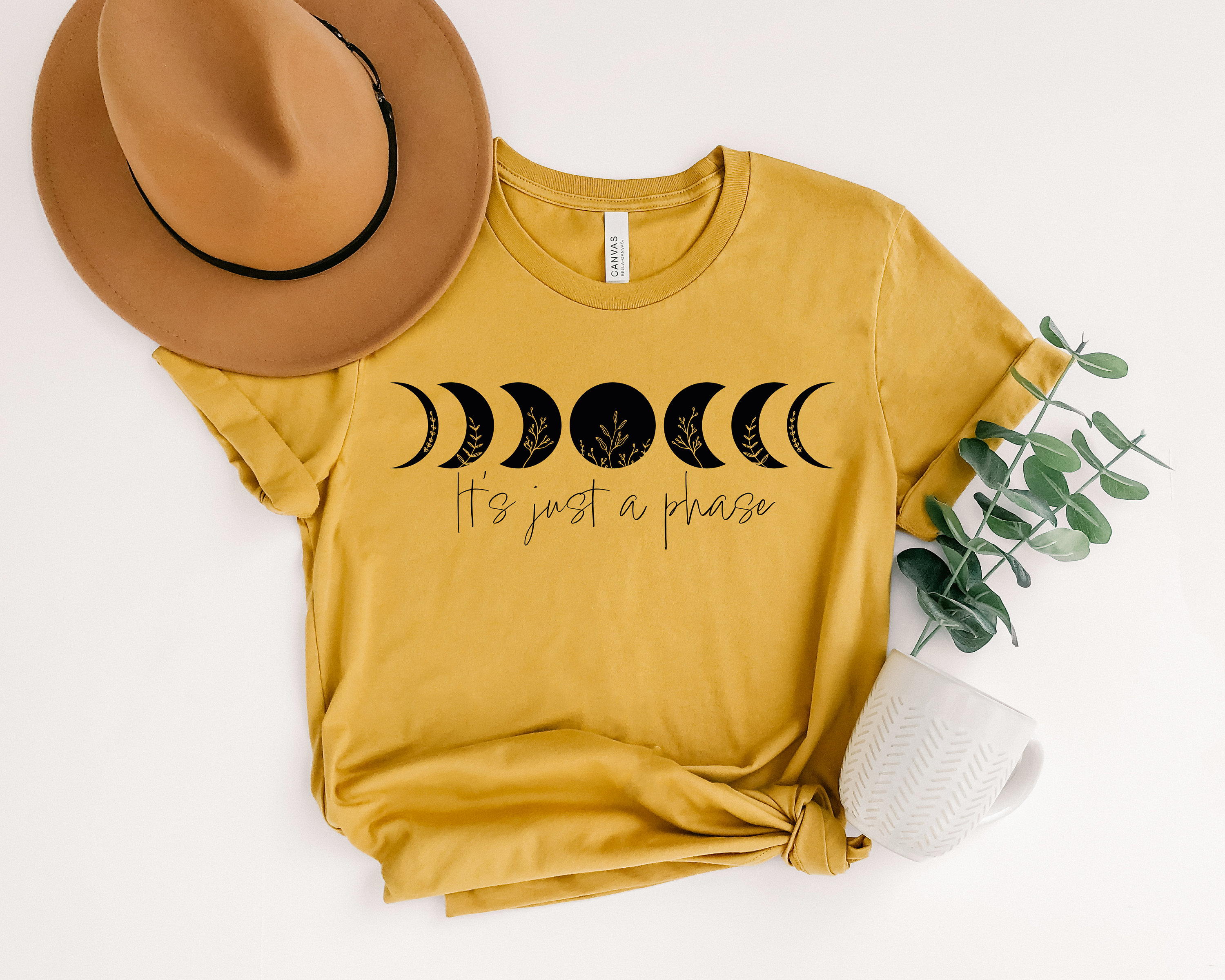 It's Just A Phase Moon Shirt, Moon Phase Shirt, Graphic Moon Shirt, Astrology Shirt, Astronomy Shirt, Novelty Shirt, Wildflower Shirt,