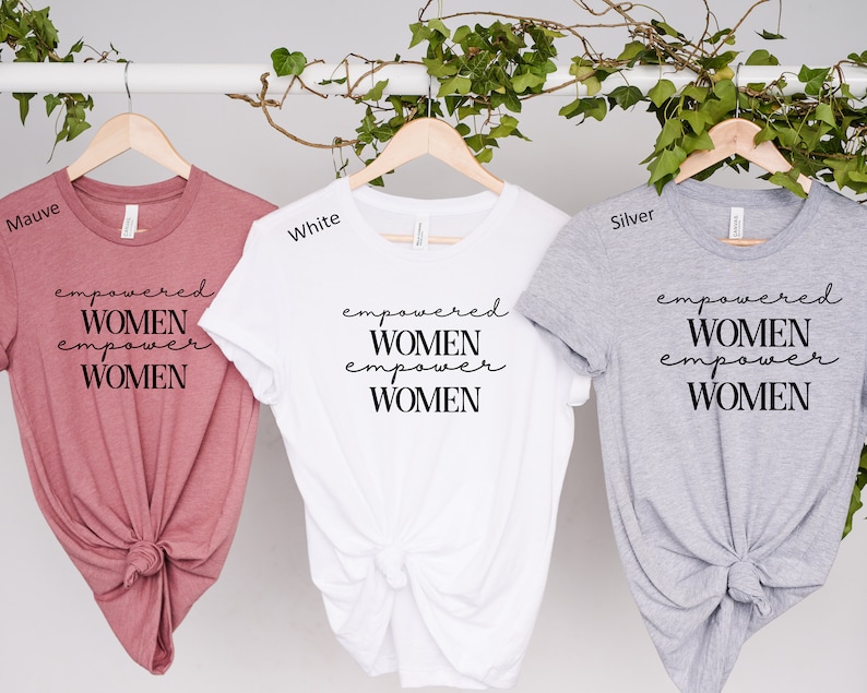 Empowered Women Cotton Tee: Feminist Gift Shirt bild 2