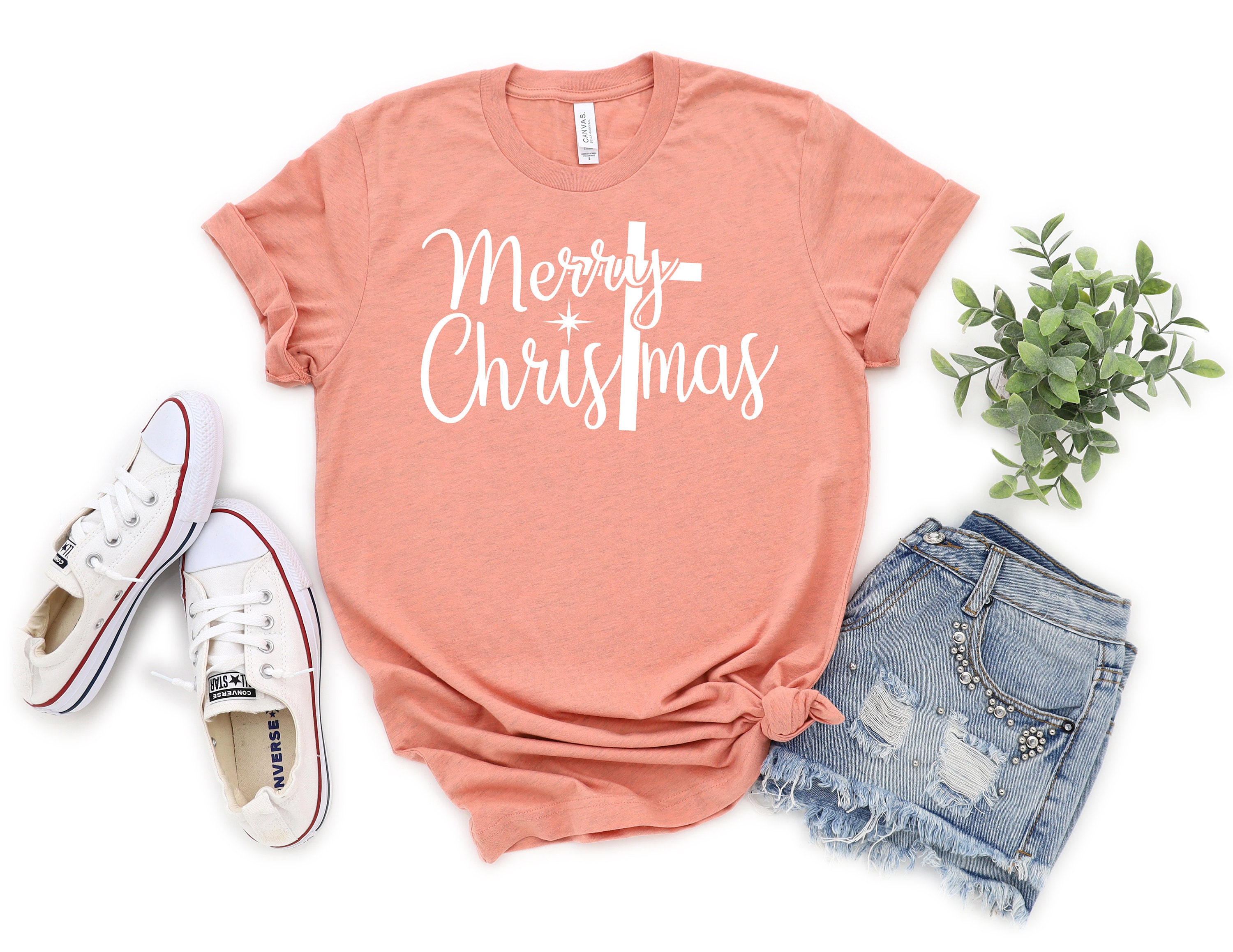 Merry Christmas Shirt Christian Christmas Shirts Jesus Etsy