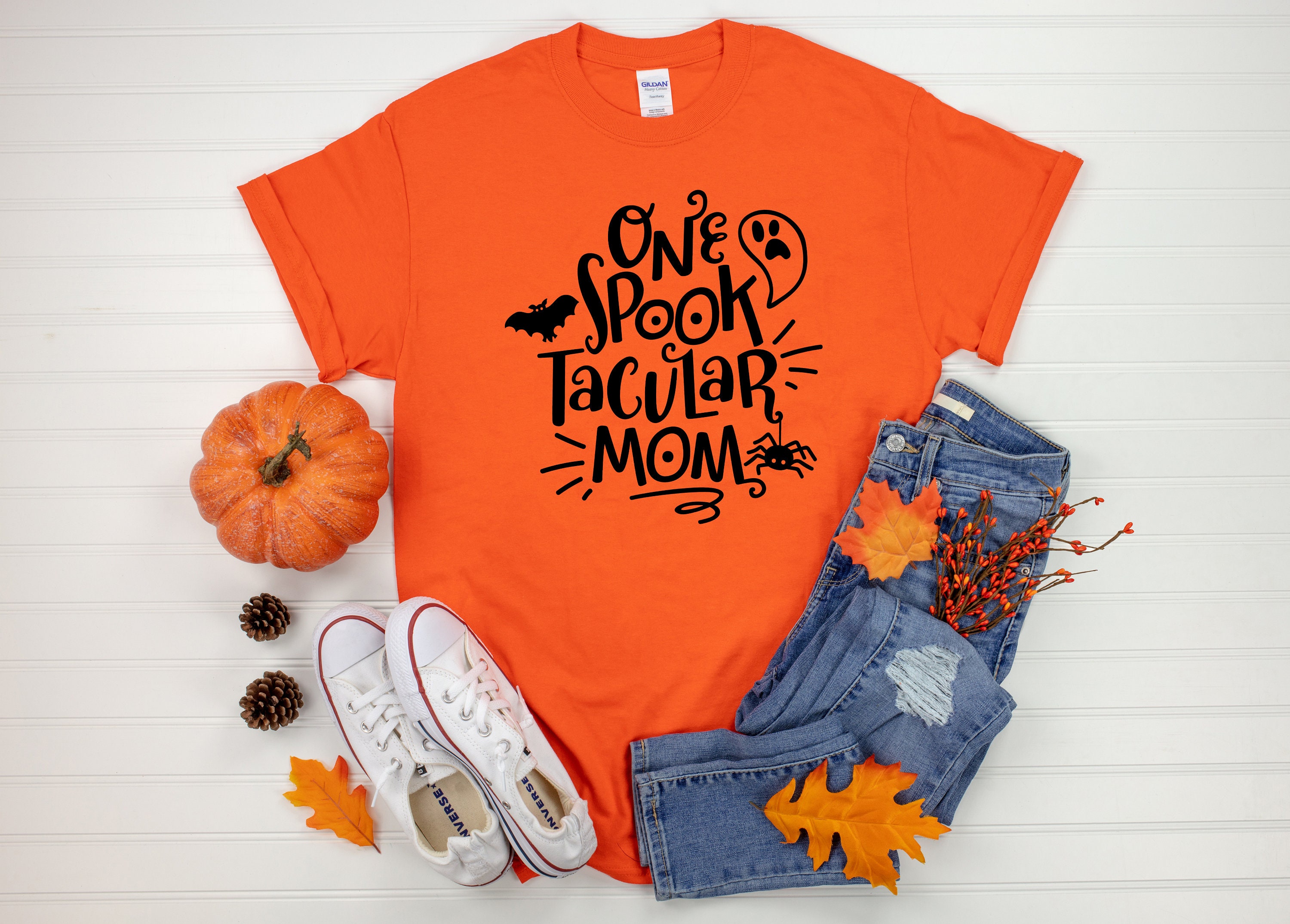 Mom Halloween Shirt One Spooktacular Mom Funny Halloween Etsy