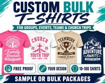 Camisetas personalizadas para grupos / Camisetas para eventos y equipos