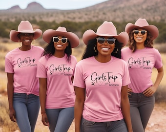 Girls Trip Shirt: Custom Travel Matching Graphic Tee