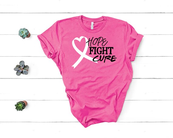 Breast Cancer Awareness Tshirt Survivor Hope Fight Cure Breast Cancer Awareness Tshirt Survivor Hope Fight Cure