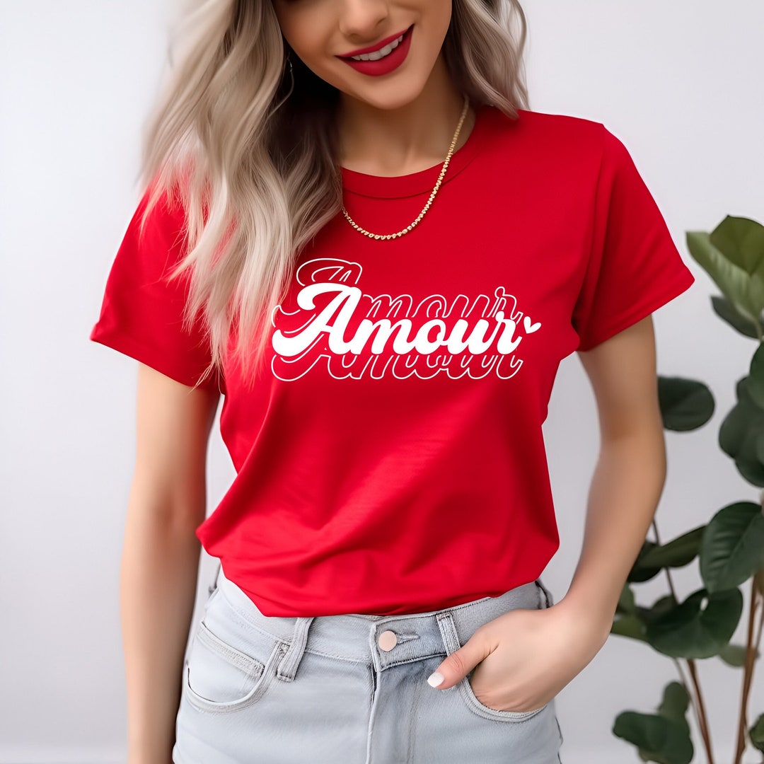 Amour Shirt, Amour T-shirt, Valentine's Day Shirt, Amour Tee, Matching ...