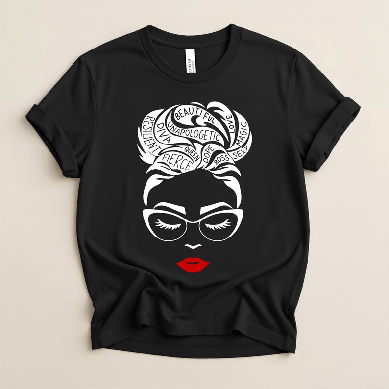 Black Queen Shirt: Afro Woman Empowerment Tee, Valentine's Gift Black