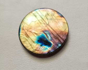 Multi Purple Flashy Oval Shape Labradorite Gemstone Purple Labradorite Cabochon Weight 111Cts Size 43*32*8mm Labradorite Loose Gemstone