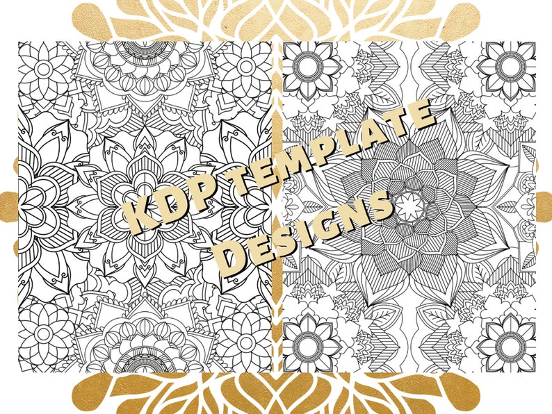 Download KDP Interior Template: Mandala Pattern Pages Pack 2 for | Etsy