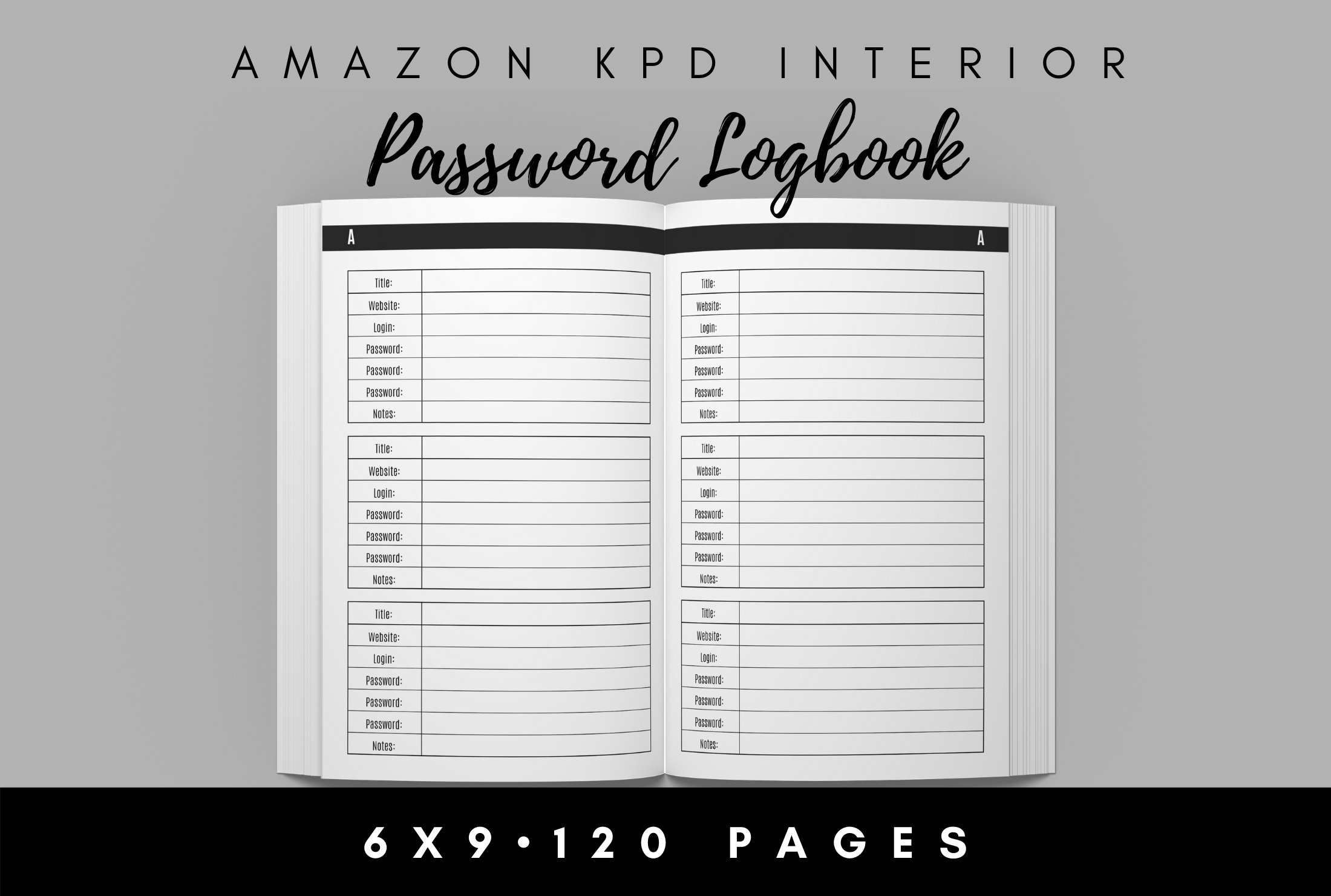 1234567890.: Internet password logbook organizer - With alphabetical  tabbed pages - Vault to keep your personal data safe (username and  password) 