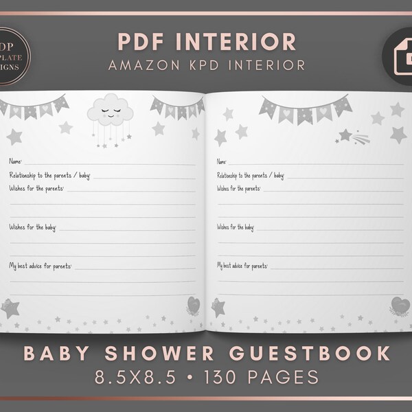 Baby Shower Guest Book - Etsy