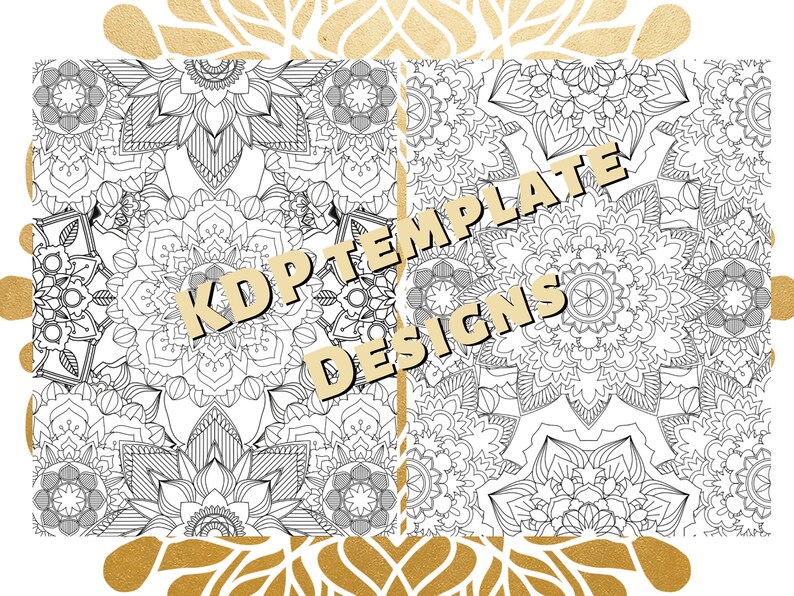 Download KDP Interior Template: Mandala Pattern Pages Pack 2 for | Etsy