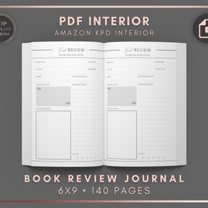 Great Book Review Journal: Great Book Review for Readers IA Notebook And  Organizer For Book Lovers I Reviews And Ratings Journal For Book , 111  Pages