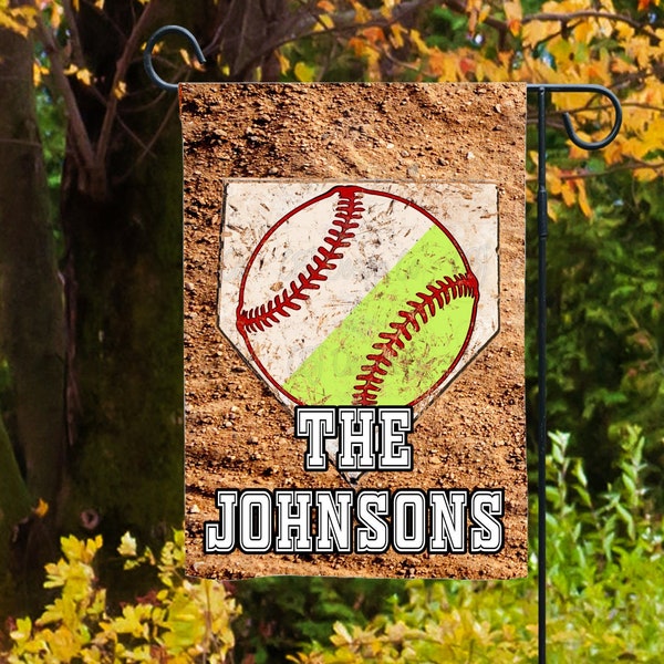 Baseball Garden Flag Etsy