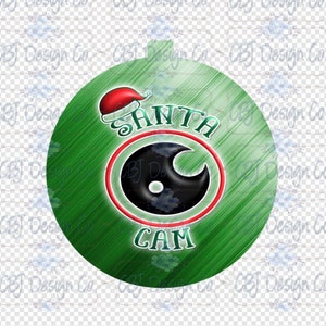 Digital Download, Santa Cam Design, Ornament Design for Floating Ball Ornament by Halebound