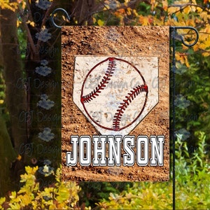 Download digitale per sublimazione, disegno della bandiera del baseball, disegno della bandiera del giardino di baseball, design del baseball per la sublimazione
