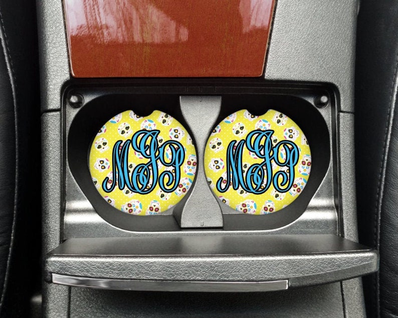 Download Car Coaster Template for Sublimation Sugar Skull Car ...