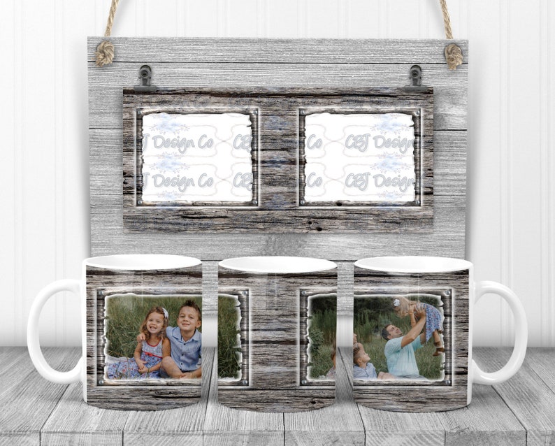 Digital Download for Sublimation 11 Oz Wooden Frame Photo Mug Etsy