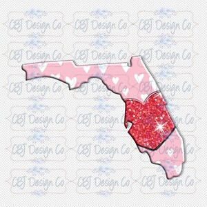 Digital Download, Florida Design, Florida Valentines Design, Valentines Design for Sublimation