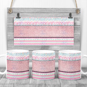 Digital Download for Sublimation, 11 oz Boho Mug Design, Boho Mug Design for Sublimation, Boho Sublimation Mug Design