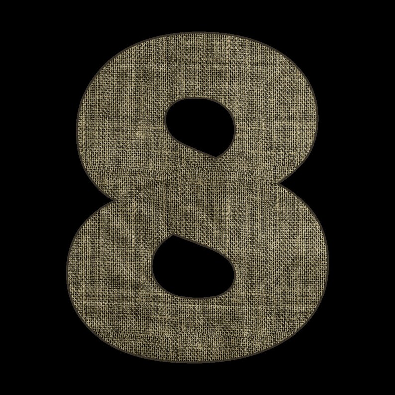 Digital Download Burlap Alphabet Burlap Numbers PNG for - Etsy