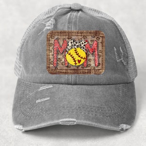 Digital Download for sublimation, Rectangle Hat Patch Design, Softball Mom Design, Softball Mom Patch, Hat Patch Design for Aparecium Blank