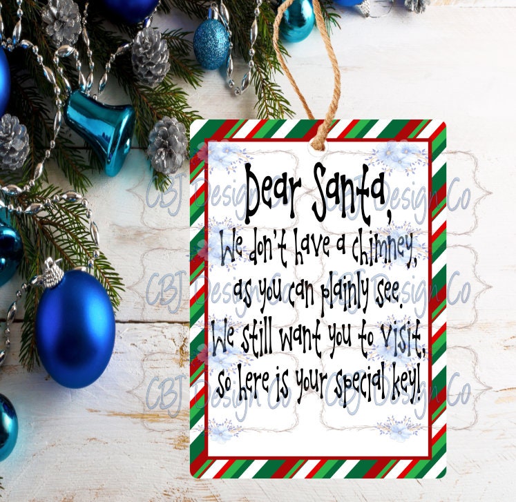 Digital Download Santa's Magic Key Poem Christmas - Etsy