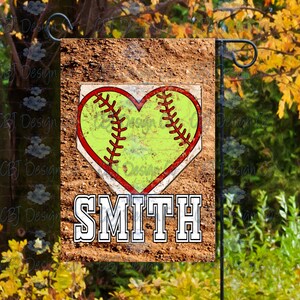 Digital Download for Sublimation, Softball Flag Design, Softball Garden Flag Design, Softball Design for Sublimation