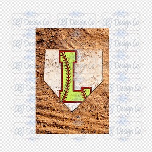 Digital Download for Sublimation, Softball Letter L Flag Design, Softball Garden Flag Design, Softball Design for Sublimation