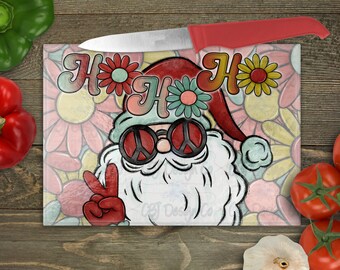 Digitaler Download für Sublimation, Weihnachten Schneidebrett Design, Santa Schneidebrett Design, Retro Santa Schneidebrett Design, Retro Santa