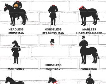 Horseman Silhouette Etsy
