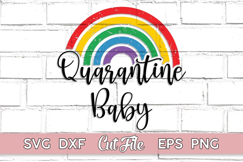 Download Quarantine Baby SVG Rainbow Pregnancy Announcement vest | Etsy