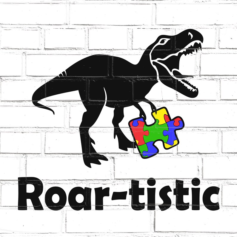Autism Dinosaur SVG